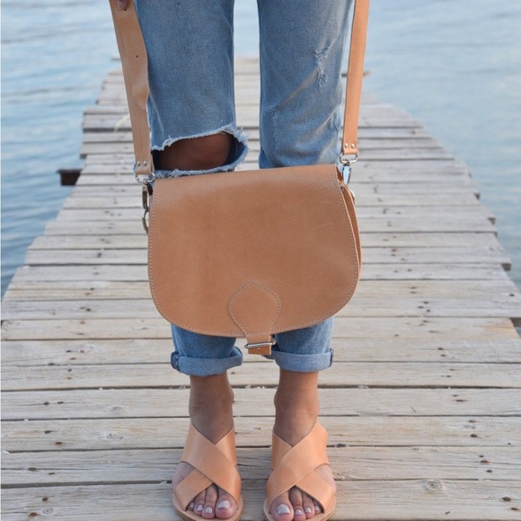 Handbags - Leather satchel / cross body bag 22 x 28 cm